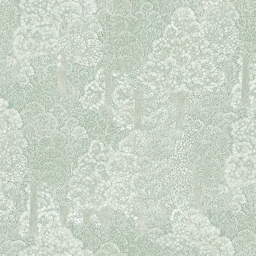 Green Embossed Wallpaper – Botanical Charm (24107-2)